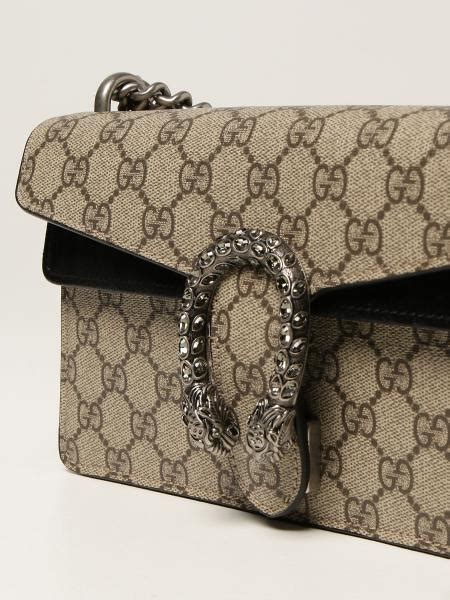 gucci tracolla catena|Gucci Borsa 'dionysus' con catena scorrevole in tessuto gg .